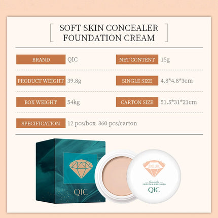 High Coverage Concealer Corrector Anti Dark Circle Freckle Waterproof Foundation BB Cream for Face Makeup Base Cosmetic  Product