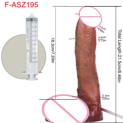 SXXY Silicone Skin Touch Squirting Dildo Ejaculation Realistic Soft Penis With Suction Cup Adult Sex Toys Anal Plug 18+ Masturba