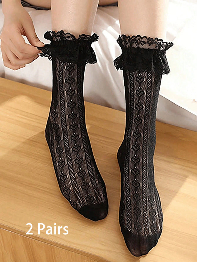 1/2/5 Pairs Women's Autumn Winter Wool Socks Warm Soft Mid Length Socks Ultra Thick Women's Antifreeze Cashmere Short Socks