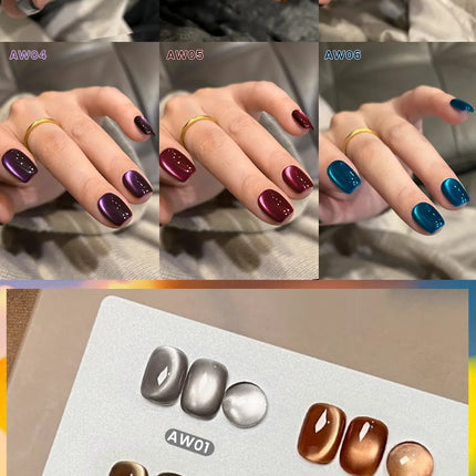 BORN PRETTY 10ml Water Light Cat Magnetic Gel for Autumn Winter Naills Semi Permanent Soak Off UV Gel Manicure Nail Art Varnish