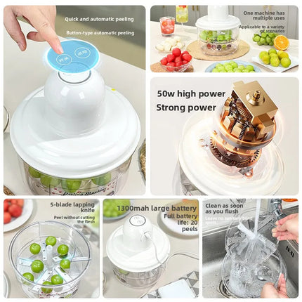 Grape Peeling Machine Automatic Electric Fruit Raisin Peeling Machine Accesorios De Cocina Vegetable Slicer Gastronomía