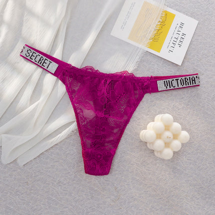 Victoria Secret Comfortable Breathable High Waist Underwear Sexy Panties Lingerie Seamless VS Lace Thongs For Women
