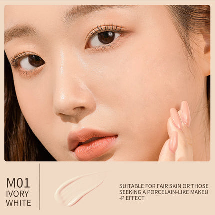 MACKANDY Ceramide Plant Extract Foundation For Full Coverage Long-Lasting Wear Natural Matte Finish Skin-Nourishing Makeup