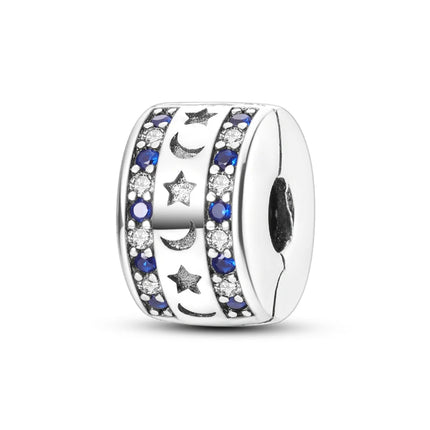 925 Silver Clasp Clip Spacer Stopper Beads Charms & Safety Chain  Clasp Charm Bead Fit Original Bracelet DIY Jewelry
