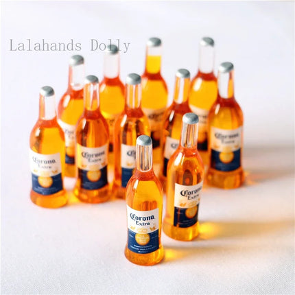 Sale 5Pcs/set  Stereo Beer Bottle Mini Corona Miniatures Food Play with Shooting Props  Dollhouse DIY Accessories