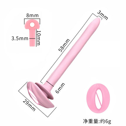 Soft Catheter Chastity Cage Accessories Male CB Lock Silicone Urine Plug Disassembly SM Pseudo Female Lock Sex Toys