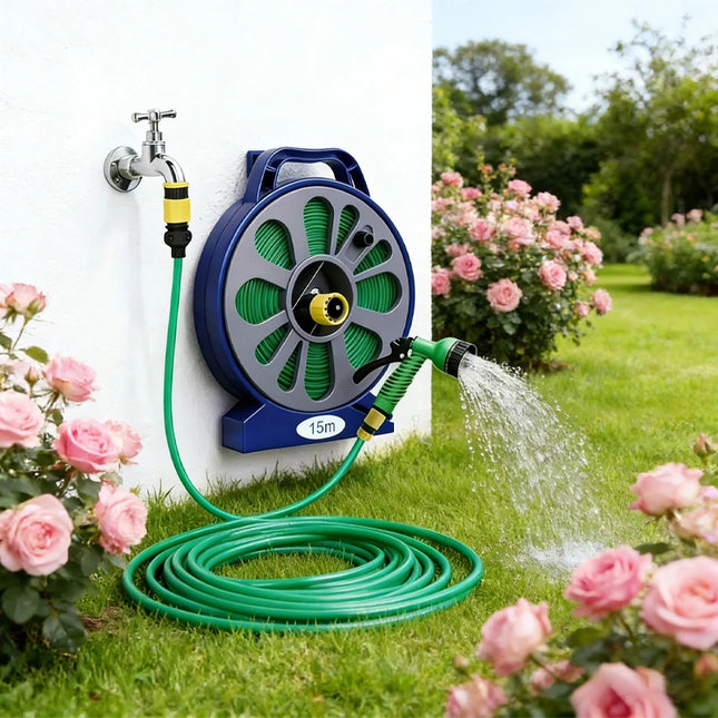 Garden hose with quick-connect system,conforming to European and American standard threads,suitable for RV and garden irrigation