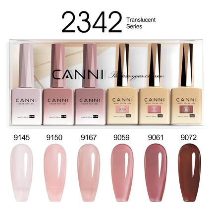 6pcs/kit CANNI TPO FREE HEMA FREE Halloween Nails Color Set Dark Red Semi Permanent Soak off UV LED Gel Varnish Christmas Gift