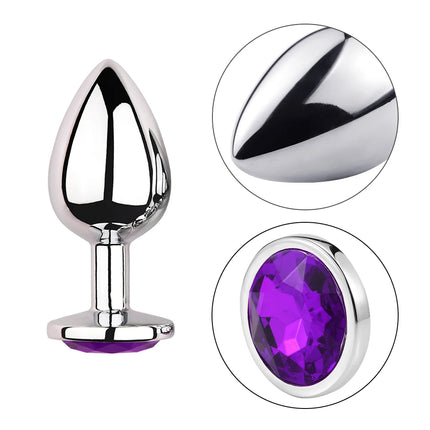 Metal Anal Plug Beginner To Expert 5 Size Butt Plug Dildos Adult Toys Tail Female/Male Prostate Massager Couples Adults Game