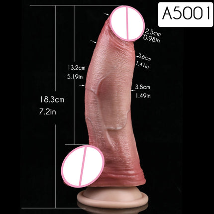 SXXY Soft Double Layer Dildo With Handle Silicone Skin Touch Handle Butt Plug Long Male Female Masturbator Sex Toys Sexshop