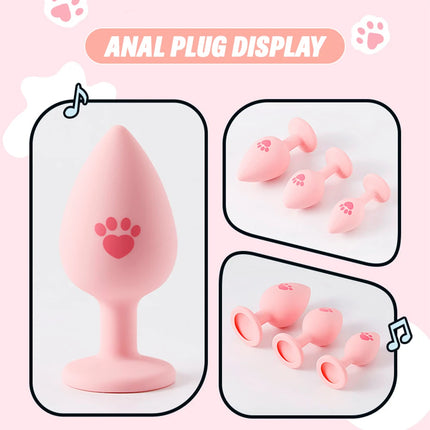 S/M/L Anal Plug Butt Vibrator Women/Men Soft Silicone Detachable Erotic Bullet Anal plug Bullet Gay Sex Toys for Adults Sex toy