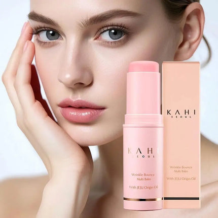 KAHI Multi Balm Stick Wrinkle Bounce Moisturizing Multi Balm Daily Face Moisturizer Stick Korean Skincare Hydrating Stick