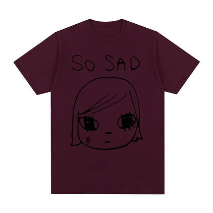 Yoshitomo Nara Sad Vintage T-shirt Japan Party Cotton Men T shirt New Tee Tshirt Womens Tops