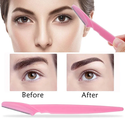 Portable Eyebrow Trimmer Blade Women's Face Shaver Safety Knife Makeup Scraper Hair Removal Tool for Eyebrow Epilation