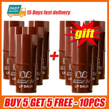 Coconut Oil Remove Dark Lip Balm Fast Lighten Pink Lip Exfoliating Fade Lip Line Dead Skin Moisturizing Korean Lips Care Product