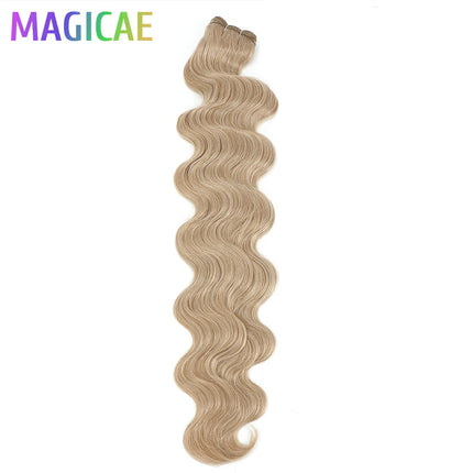 Magicae 30Inch 200g/Pc Chocolate Ombre Brown Orange Blond P27/613 Bio Body Wave Grey High Temperature Synthetic Hair Extension