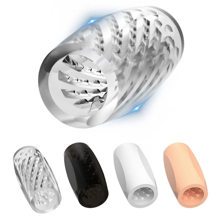 Male Masturbator Cup Realistic Vagina Anal Silicone Male Sex Toy Soft Tight Pussy Erotic Sex Toys for Men Glans Masturbation Egg
