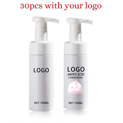 Custom Logo Camellia Cleansing Mousse Private Label 100ml Moisturizer Powerful Makeup Remover Foaming Amino Acid Unisex Cleanser