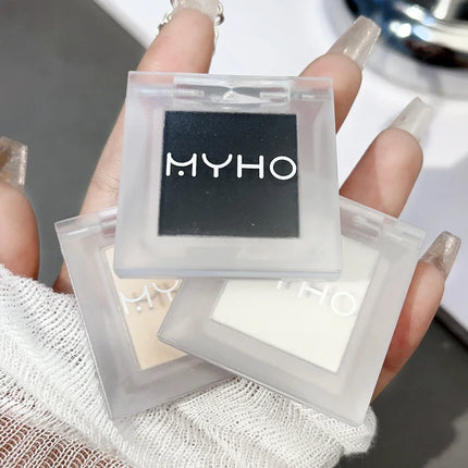 Matte Black White Eyeshadow Palette Natural Monochrome Long Lasting Brighten Silkworm Highlighter Eyeshadow Primer Eyes Makeup