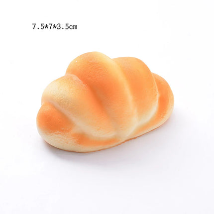 Squishy Food Creative Simulation Bread Toast Donuts Slow Rising Squeeze Stress Relief Toys Spoof Tease People Desktop Decoration
