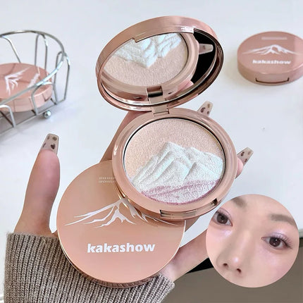 Diamond flash high-gloss powder, three-dimensional luster, natural water glow, one count brightens the entire face