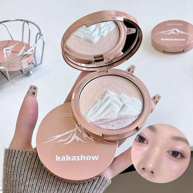 Diamond flash high-gloss powder, three-dimensional luster, natural water glow, one swipe brightens the entire face