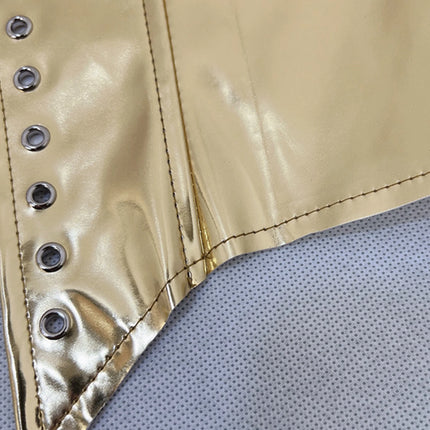Sexy Y2K Clothes Leather Corset Crop Top Women Summer Body Night Club Party Halter Tank Top Festival Outfits Cropped Tube Tops