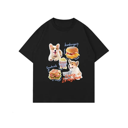Kittens Avatar Blouse Women's T-shirt Female Y2k Clothes Girls Kawaii Tops House Pet Print Streetwear Cute Cat Graphic Clothing