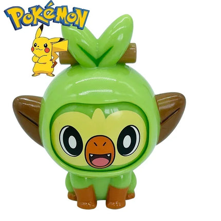 Pokemon Anime Genuine Pikachu Bulbasaur Pokeball Model Set Eevee Gengar Mewtwo Action Figure Face-Changing Doll Elf Ball Toys