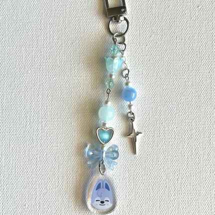 Handmade inspireds by Stray Children Beaded Keychain | Stray Children Beaded Keychain | K-Pop Inspired Keychain  Y2k jewely