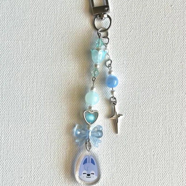 Handmade inspireds by Stray Children Beaded Keychain | Stray Children Beaded Keychain | K-Pop Inspired Keychain  Y2k jewely