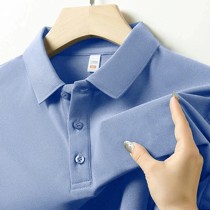 High Quality Breathable Men Women Polo Shirts Casual Solid Color Short Sleeve