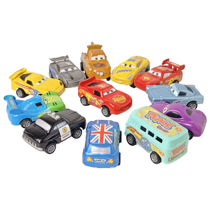 New Disney Pixar Cars 3 Rebound Cars 12 Piece Series Lightning McQueen Jackson Storm Plastic Car Model Toy Boutique Gift Box  ﻿