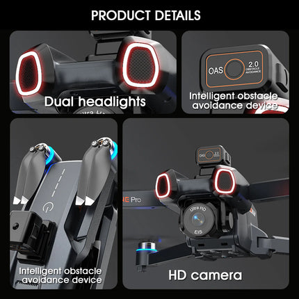 S814 Foldable Drone with Screen Remote Control, Brushless Motor, Obstacle Avoidance, Dual Camera, Optical Flow Hovering, Under 249g No Registration Required