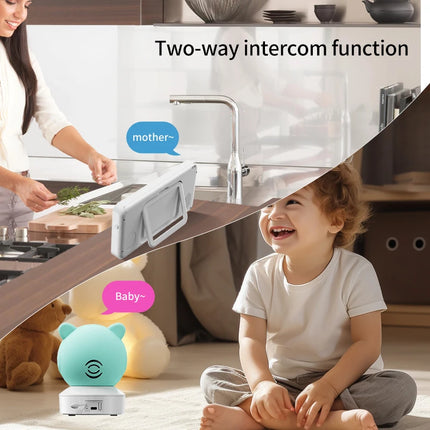 Danmini 2.4G 5 Inch Baby Monitor Tuya App Remote Control 1080P Camera Video Two-way Intercom Motion Detection Wireless Monitors