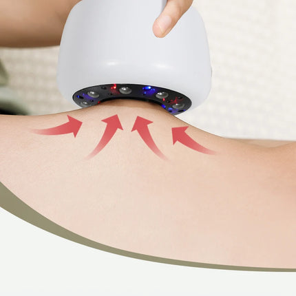 USB Rechargeable Abdominal Massager for Hot Compress and Adjustable Guasha Cupping Intensity Arm and Leg Massage Handheld