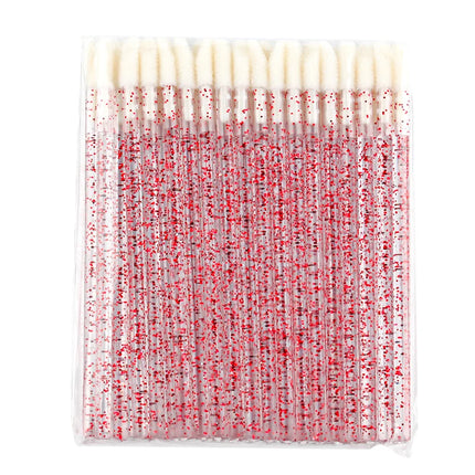 New 50 Pieces Lip Brushes Soft Lipstick Mascara Wands Applicators Eyelash Cleaner Cosmetic Brushes Women Make Up Tools