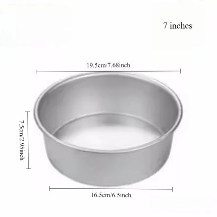 4-8 inch Aluminum Round Cake Bakeware solid bottom Chiffon  die for aluminum alloy Home baking cake mold pan cake tin