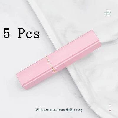2 Holes 11.1mm Bevel Circle DIY Lipstick Aluminum Mold Lip Rouge Balm Lipbalm Makeup Making Tool Fill Mould Only Square Hole
