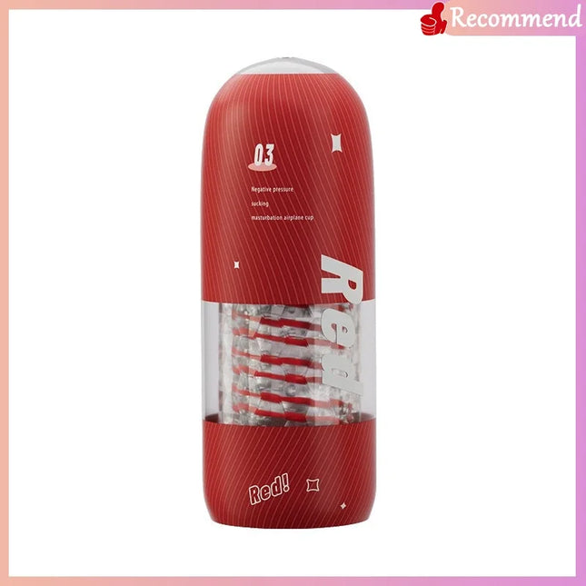 3D Textured 360 Rotating Suction Male Masturbator Aircraft Design Adult Sex Toy for Men Stimulation Enhancer Penis Exercise Tool