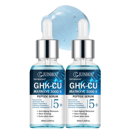 JUINHOU Facial Surem with Blue Copper Brighten skin Serum for Dry Damaged Skin Deep Hydrating Moisturizing Face Care All Skin