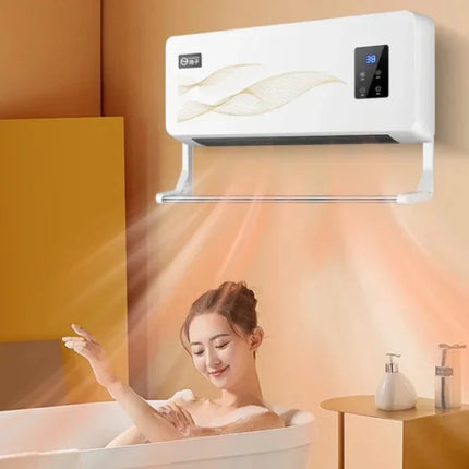 Multifunctional Wall Electric Heaters Ceramic Heating Fan Heater Mobile Intelligent Remote Control Electric Warmers In Bathroom