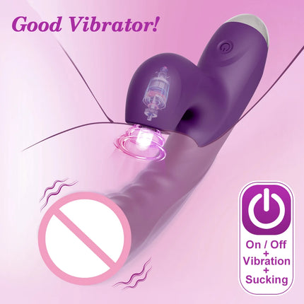 Powerful Sucking Clitoris Vibrator G Spot Clitoral Nipple Stimulator Realistic Dildo for Women Masturbation Adult Erotic Sex Toy