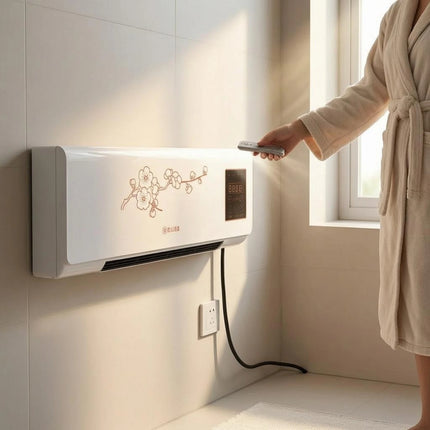 Indoor Cooling and Heating Unit Digital Control Panel Wall-Mounted Air Conditioner Air Conditioner Heater Combo Front Grille