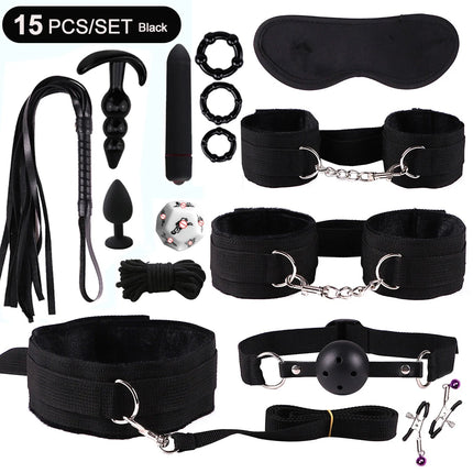 BDSM Kits Sex Bondage Vibrators Sex toys for Women Couples Adult 18 Handcuffs erotic accessories anal plug Dildo Sexy Toys Shop