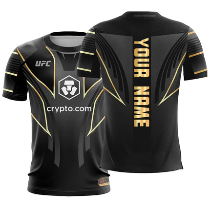 2026 New Customized Name UFC Boxing New Hot Selling Fans T-shirt Extreme Sports Round Neck Short Sleeve Casual Fashion Top