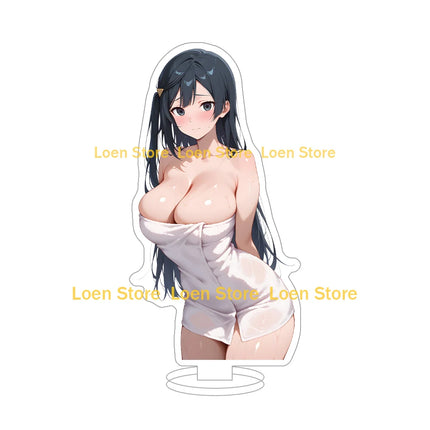 Hot game Anime sexy lingerie bikini girl student big ass big breasts bunny girl Anime Figure Acrylic stand desk ornament gift
