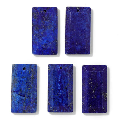 Blue Lapis Lazuli Pendant Gems Cross Hand Oval Shape Natural Stone Lapis Lazuli Charms for Jewelry Making Necklace DIY Bracelet