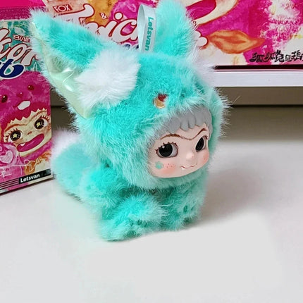 Blind Box Wakuku V2  Fox & Bunny Trick Or Treat Series Vinyl Doll Suprise Bag Keychain Trendy Toys Mystery Box Customized Gifts