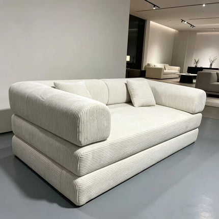 150CM Modern Style Air Compression Fabric Flannel Deformable Modular Couch for Living Room Sectional Composable  Sofa Bed